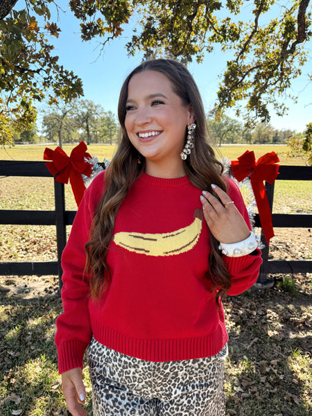 Red banana Sweater – Wild Honey TX